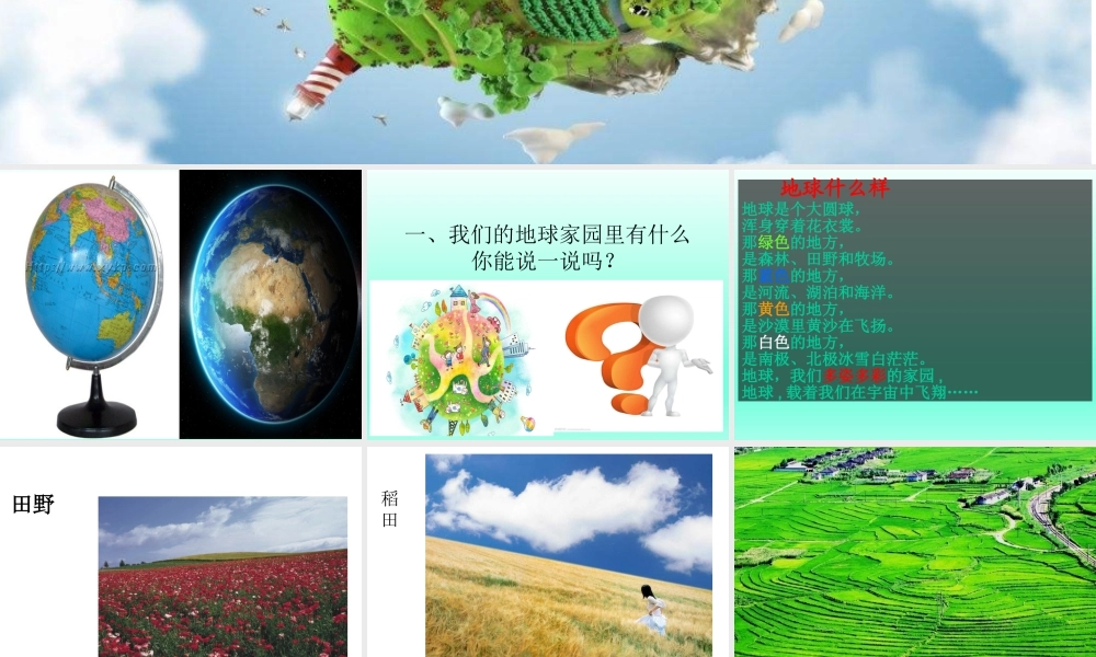 最新教科版科学二年级上册 1、地球家园中有什么 （精品课件）.pptx