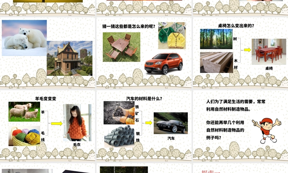 最新教科版科学二年级上册 材料 1、 我们的生活世界 （精品课件）.pptx