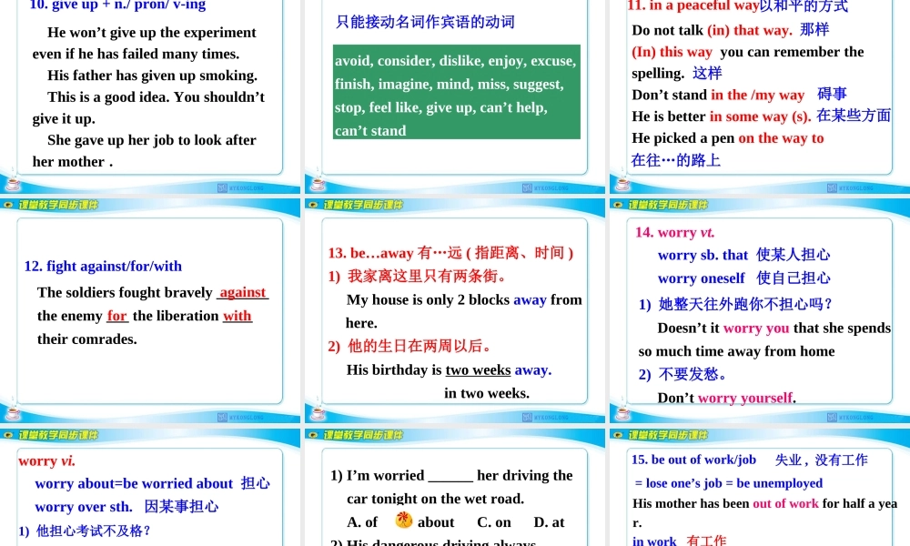 Unit 5 Nelson Mandela-a modern hero Language points课件.ppt