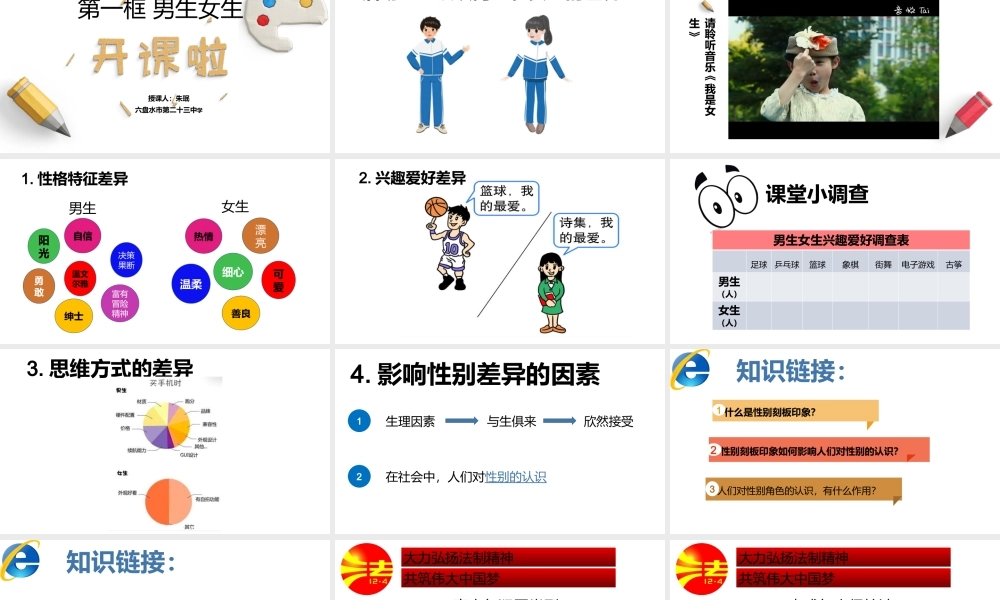 初中心理健康《10男生女生大不同》[朱老师]市一等奖优质课.pptx