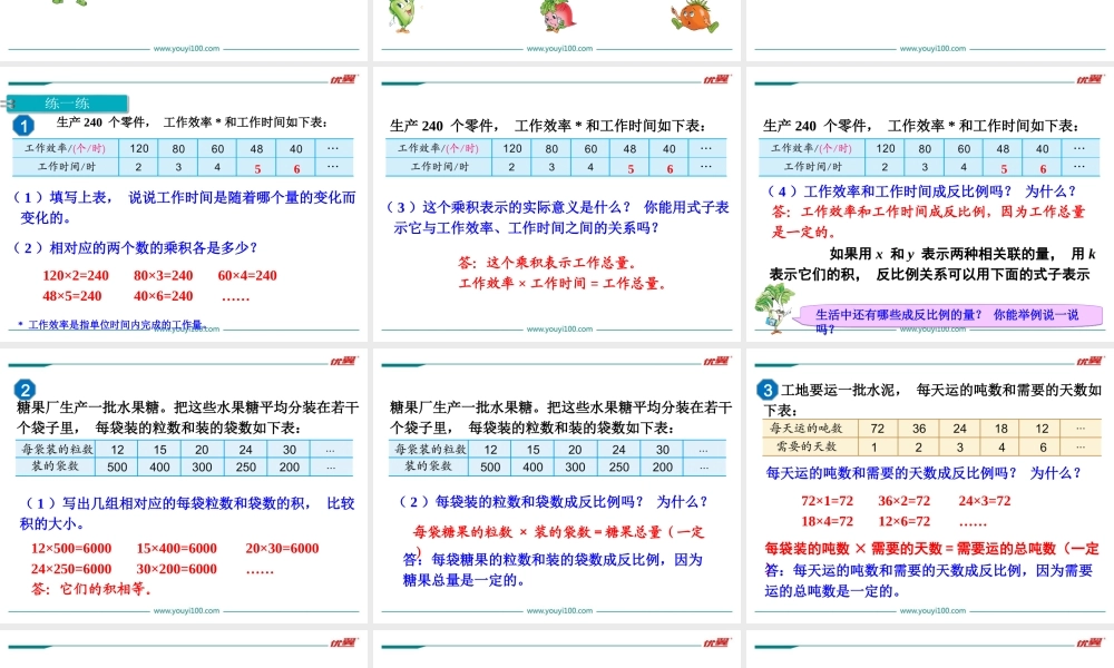 第4课时 认识成反比例的量(1).ppt