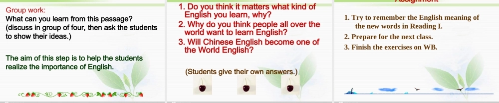 高一英语优质课件：Unit2 English around the world- Warming up and Reading I（新人教版必修1）.ppt