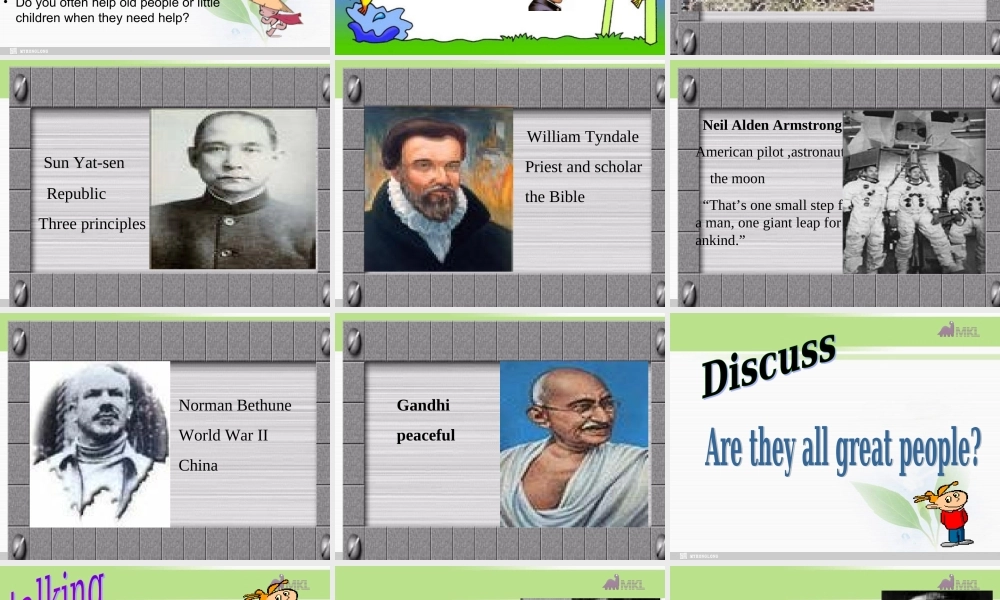 高一英语优质课件：Unit5 Nelson Mandela-a modern hero- Speaking（新人教版必修1）.ppt