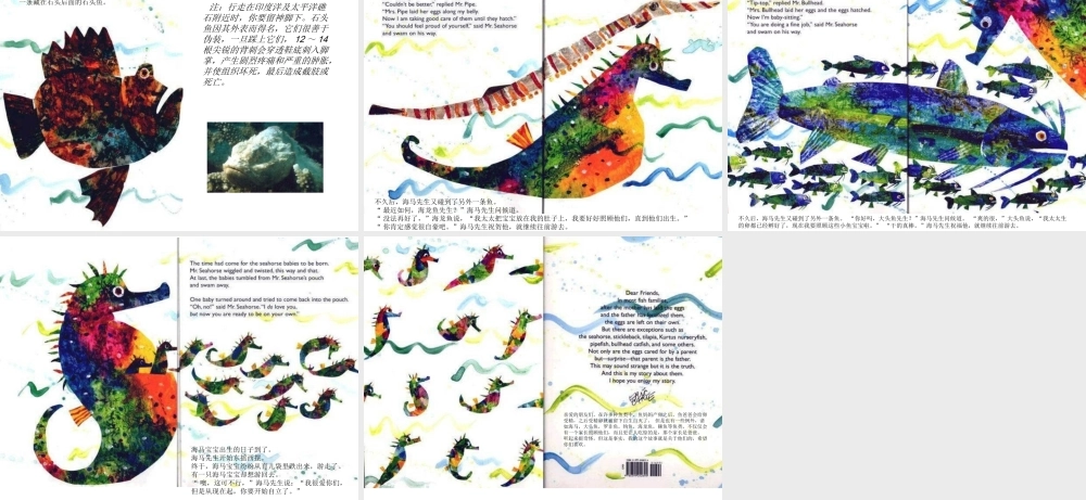 绘本故事ppt-海马先生 -印象工作站.ppt