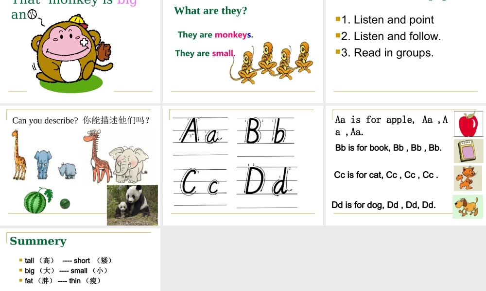外研版（三起）三下Module 2《Unit 2 The man is short》ppt课件2(1).ppt
