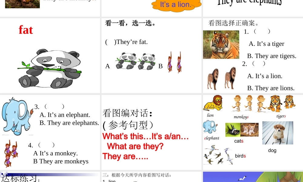 外研版（三起）三下Module 2《Unit 1 They are monkeys》ppt课件1(1).ppt