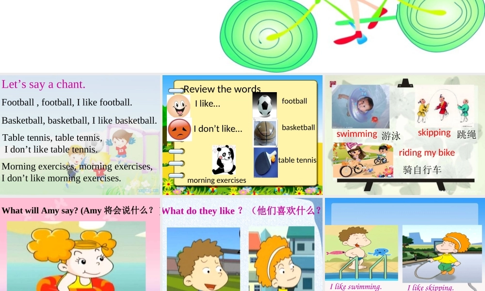 外研版（三起）三下Module 3《Unit 2 I don’t like riding my bike》ppt课件2(1).ppt