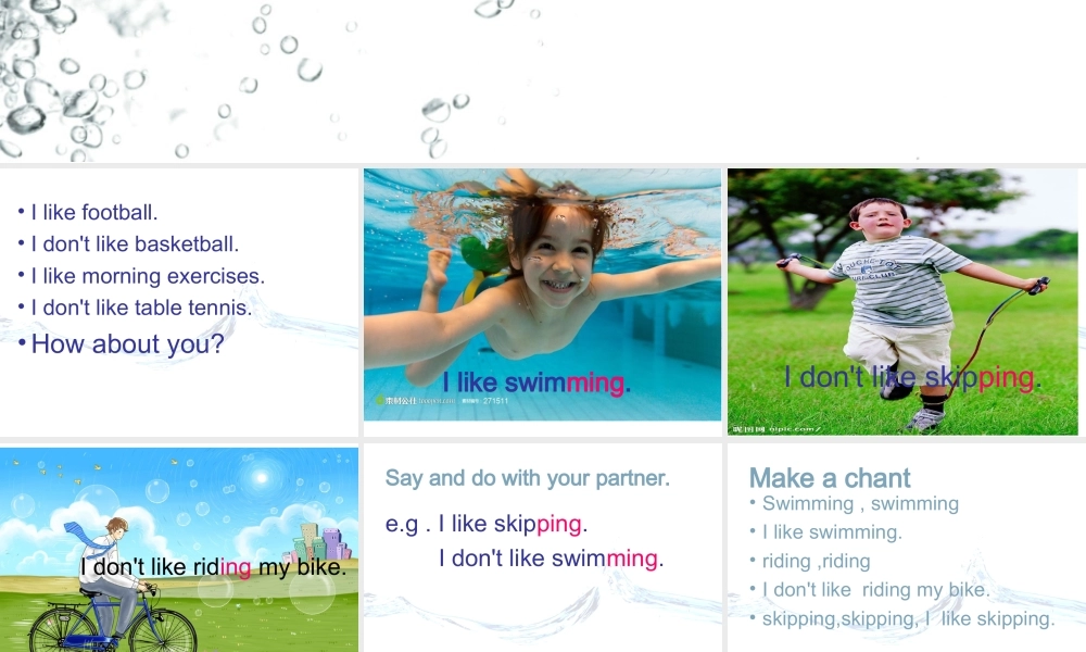 外研版（三起）三下Module 3《Unit 2 I don’t like riding my bike》ppt课件1(1).ppt