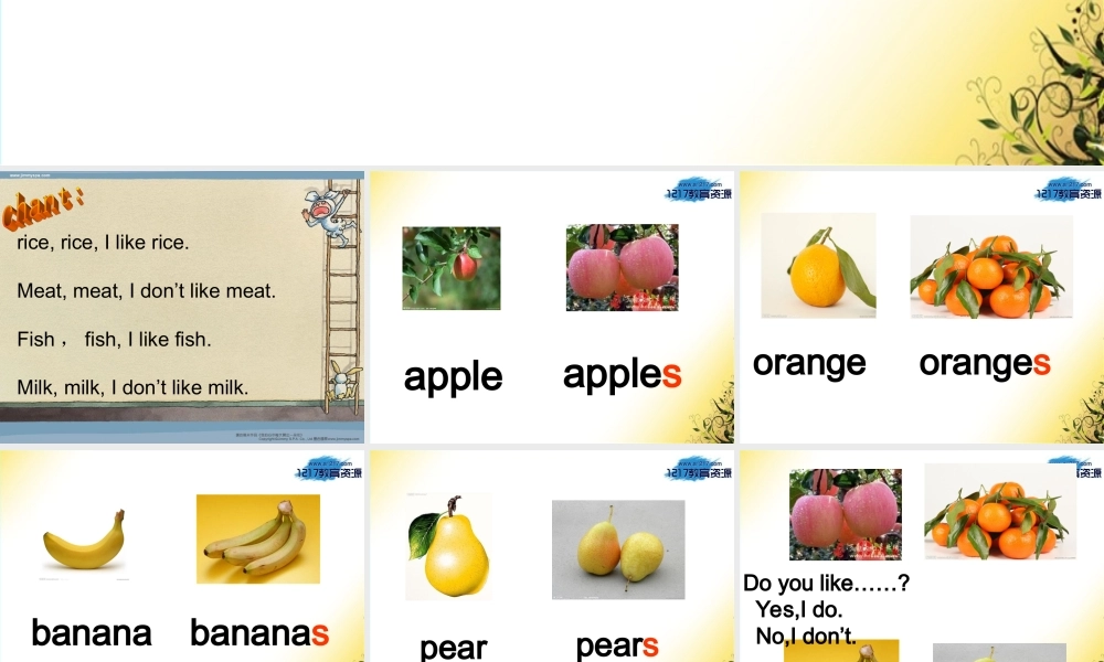 外研版（三起）三下Module 4《Unit 2 Does Lingling like oranges》ppt课件3(1).ppt
