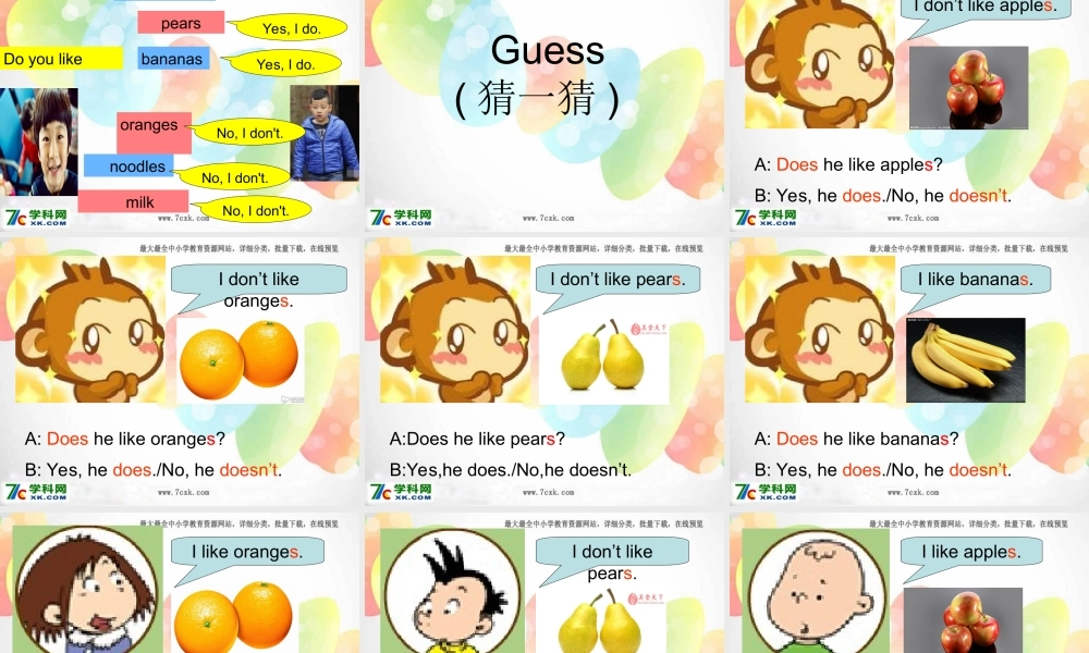 外研版（三起）三下Module 4《Unit 2 Does Lingling like oranges》ppt课件8(1).ppt