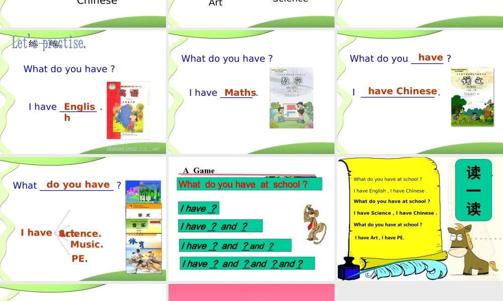 外研版（三起）三下Module 6《Unit 2 What does Lingling have at school》ppt课件2(1).ppt