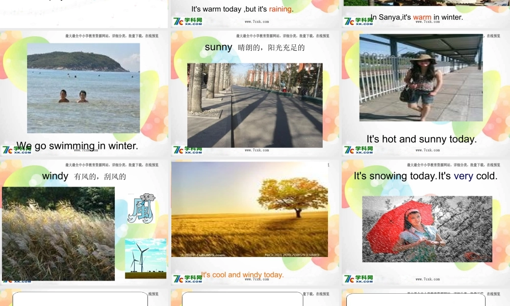 外研版（三起）三下Module 7《Unit 2 It’s warm today》ppt课件3(1).ppt