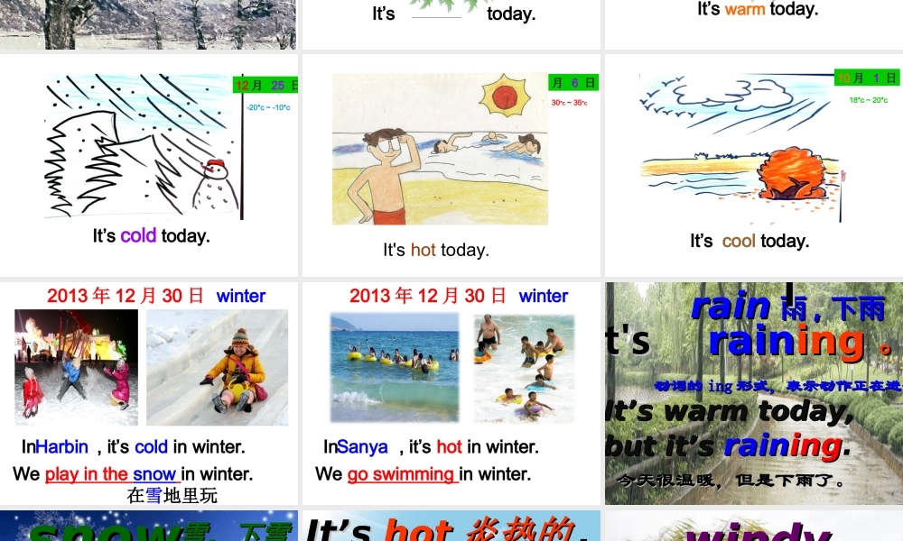 外研版（三起）三下Module 7《Unit 2 It’s warm today》ppt课件2(1).ppt