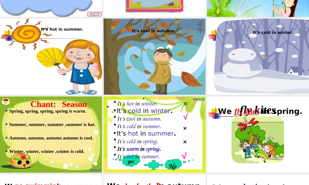 外研版（三起）三下Module 7《Unit 1 We fly kites in spring》ppt课件2(1).ppt