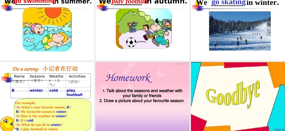 外研版（三起）三下Module 7《Unit 1 We fly kites in spring》ppt课件2(1).ppt