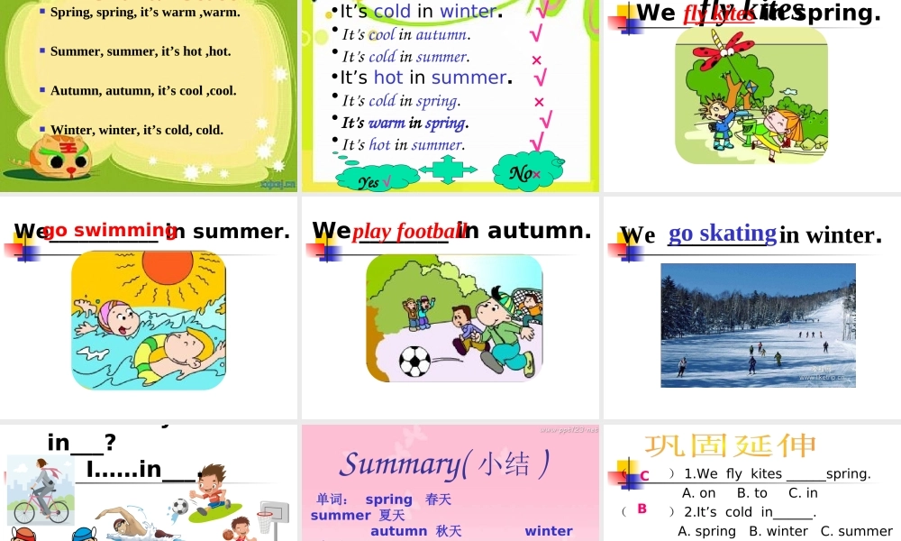 外研版（三起）三下Module 7《Unit 1 We fly kites in spring》ppt课件3(1).ppt