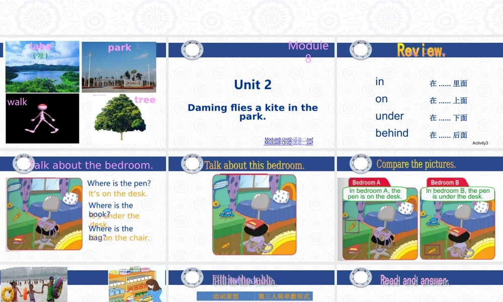 外研版（三起）三下Module 8《Unit 2 Daming flies a kite in the park》ppt课件3(1).ppt