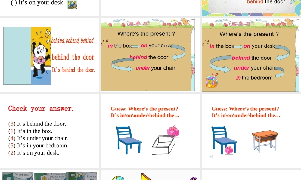 外研版（三起）三下Module 8《Unit 1 It’s on your desk》ppt课件4(1).ppt