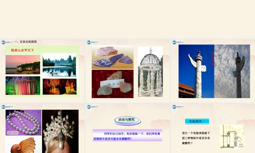 【倍速课时学练】九年级化学上册 第5章 第四节 石灰石的利用课件 沪教版.ppt