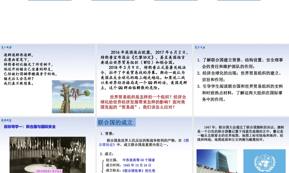 第20课 联合国与世界贸易组织.ppt