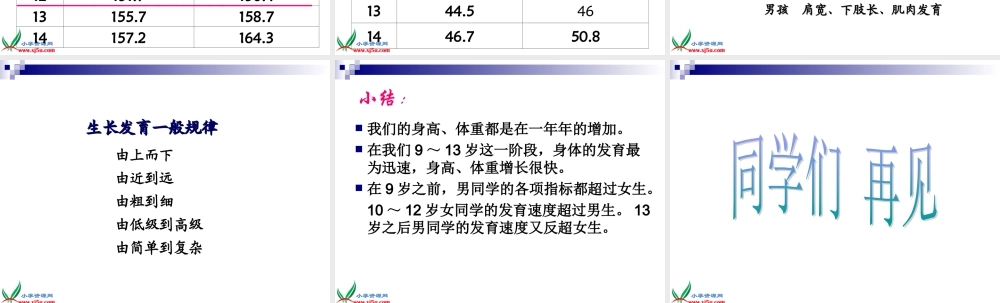 鄂教版小学科学六上《1我们的生长发育》PPT课件.ppt