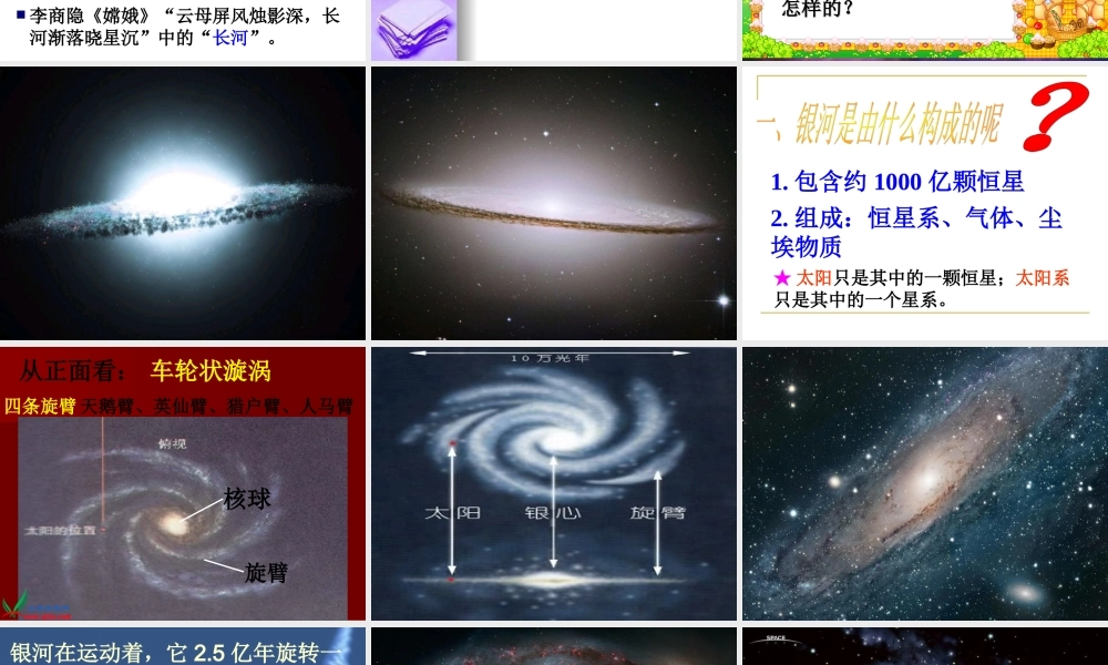 鄂教版小学科学六下《15.天上有条“河“》PPT课件(1).ppt