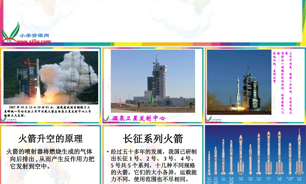 鄂教版小学科学六下《18.运载火箭》PPT课件(2).ppt