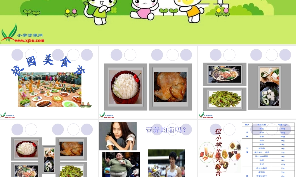 鄂教版小学科学三上《5设计一日食谱》PPT课件.ppt