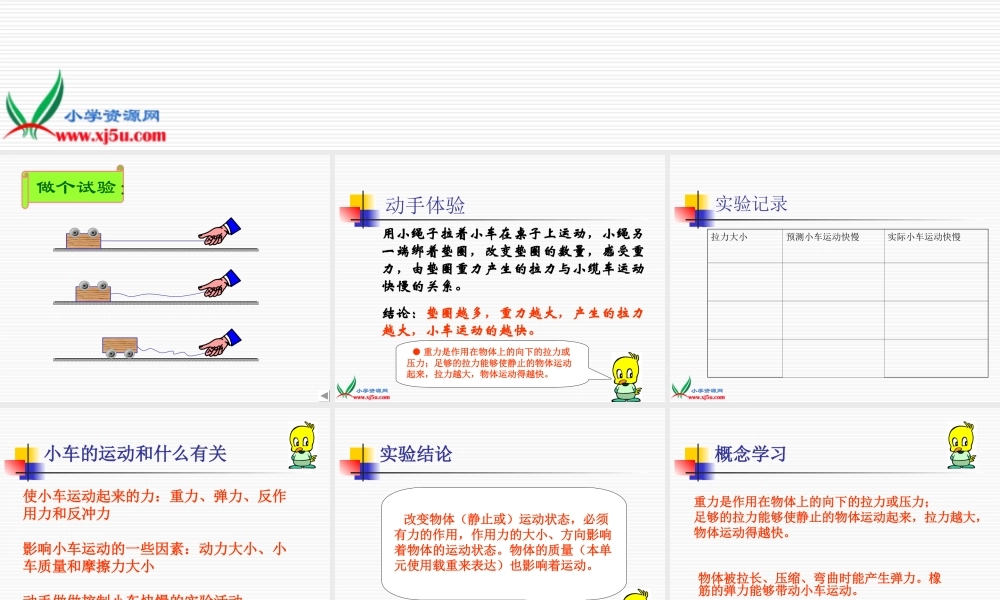 鄂教版小学科学三上《18小车的运动》PPT课件.ppt