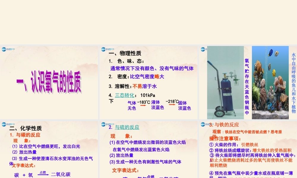 沪教初中化学九上《2第1节 性质活泼的氧气》PPT课件 (1).ppt
