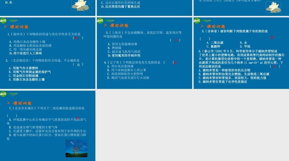 沪教初中化学九上《2第2节 奇妙的二氧化碳》PPT课件 (6).ppt