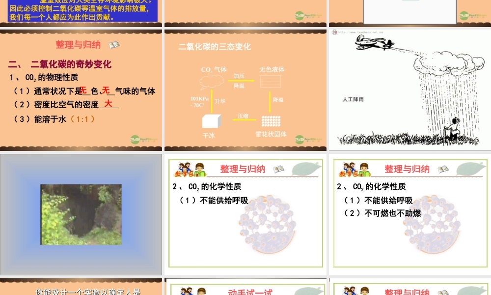 沪教初中化学九上《2第2节 奇妙的二氧化碳》PPT课件 (13).ppt