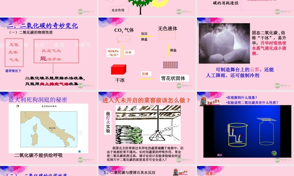 沪教初中化学九上《2第2节 奇妙的二氧化碳》PPT课件 (17).ppt