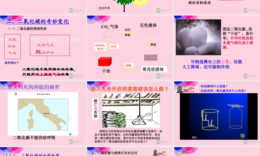 沪教初中化学九上《2第2节 奇妙的二氧化碳》PPT课件 (18).ppt