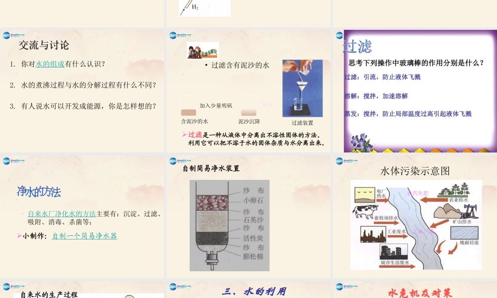 沪教初中化学九上《2第3节 自然界中的水》PPT课件 (1).ppt