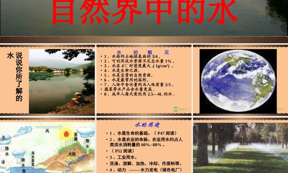 沪教初中化学九上《2第3节 自然界中的水》PPT课件 (28).ppt