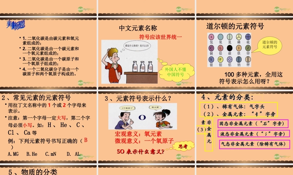 沪教初中化学九上《3第2节 组成物质的化学元素》PPT课件 (11).ppt