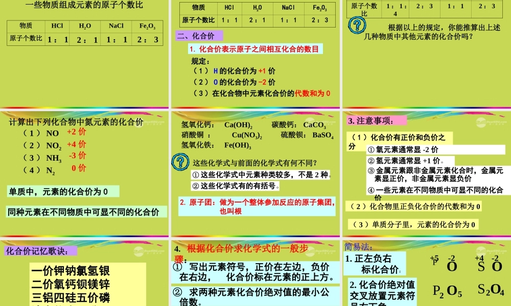 沪教初中化学九上《3第3节 物质的组成》PPT课件 (14).ppt