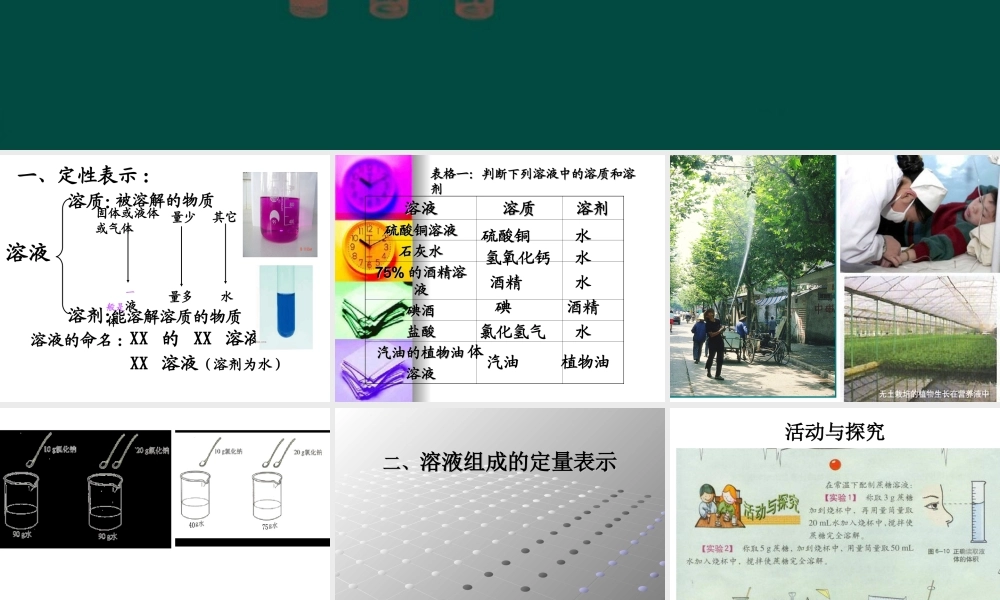 沪教初中化学九下《6第2节 溶液组成的表示》PPT课件 (2).ppt