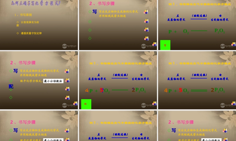 沪教初中化学九上《4第4章 认识化学变化》PPT课件 (6).ppt