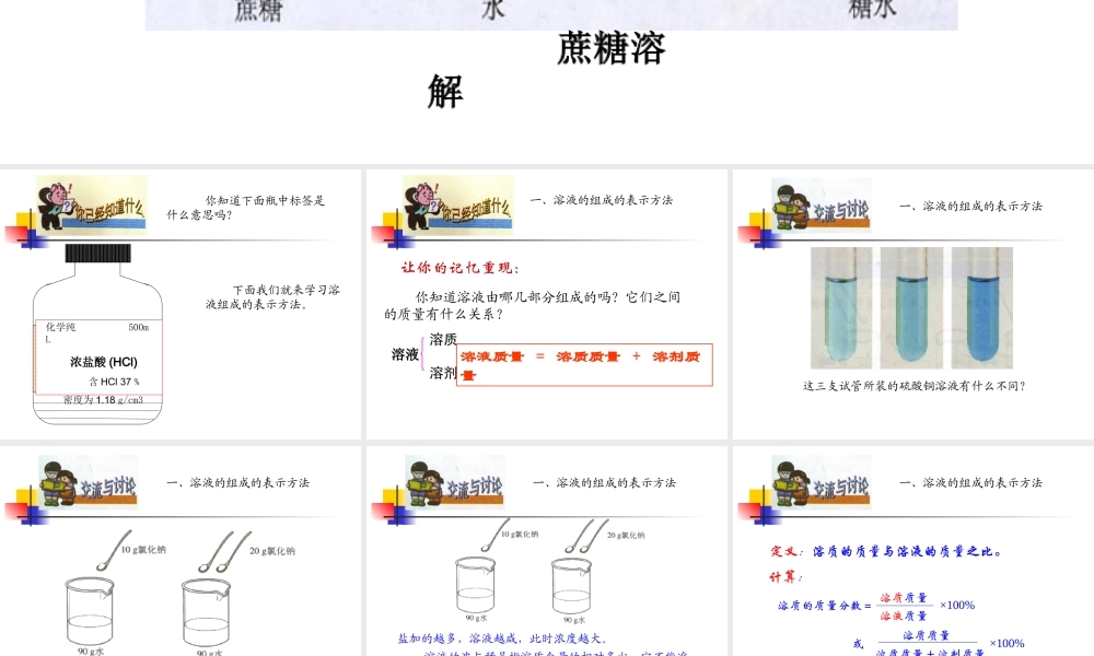 沪教初中化学九下《6第2节 溶液组成的表示》PPT课件 (9).ppt