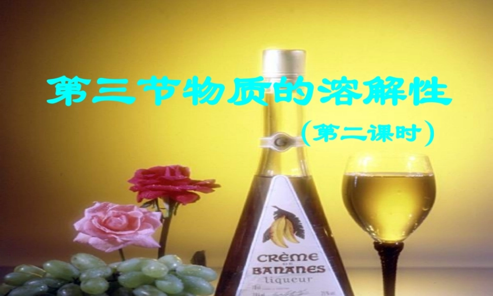 沪教初中化学九下《6第3节 物质的溶解性》PPT课件 (1).ppt