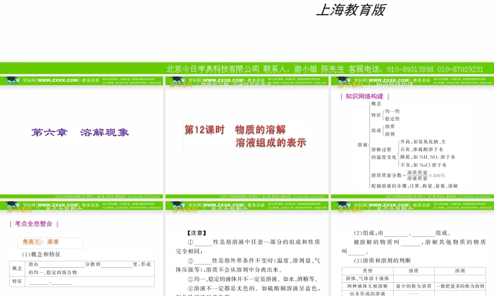 沪教初中化学九下《6第6章 溶解现象》PPT课件 (4).ppt