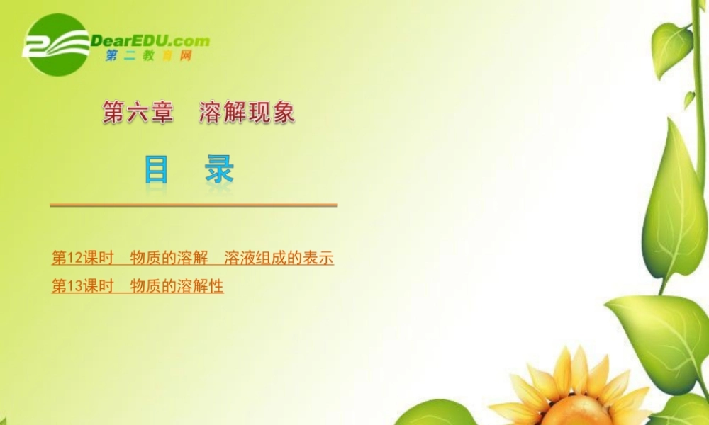 沪教初中化学九下《6第6章 溶解现象》PPT课件 (6).ppt