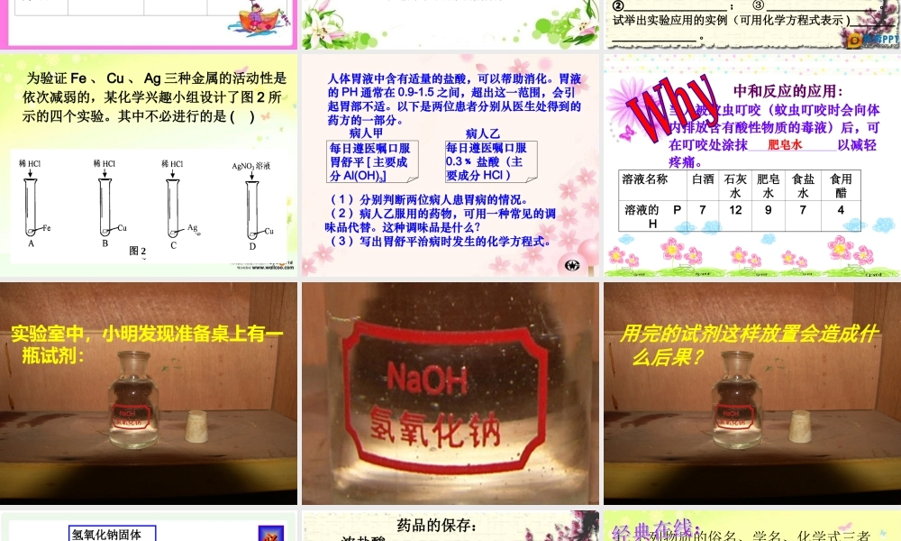 沪教初中化学九下《7第2节 常见的酸和碱》PPT课件 (8).ppt