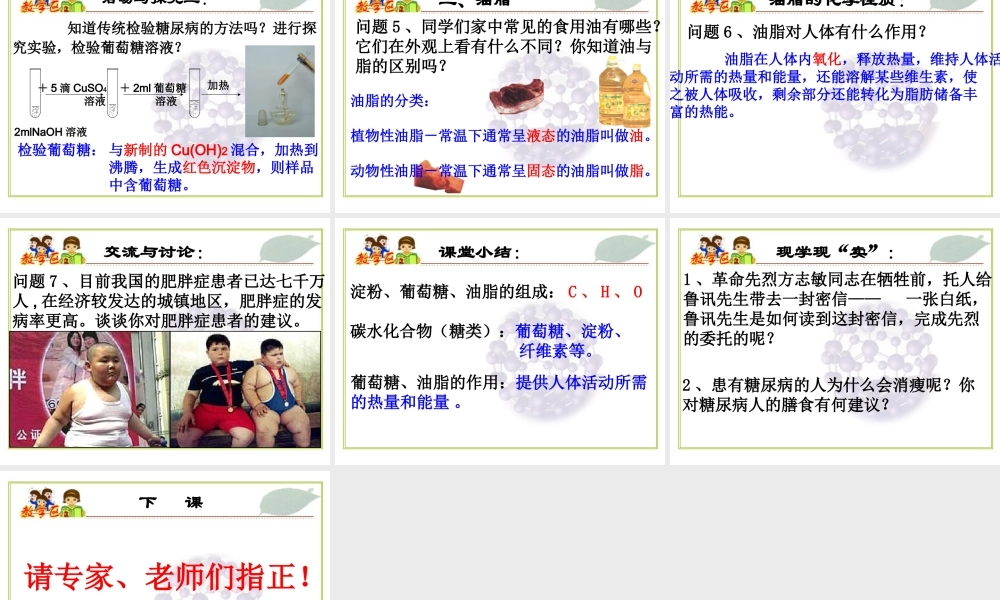 沪教初中化学九下《8第2节 淀粉 油脂》PPT课件 (1).ppt