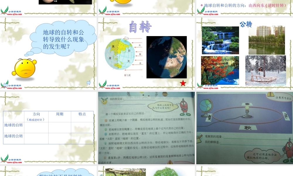 冀教小学科学六上册《18地球绕着太阳转》PPT课件.ppt