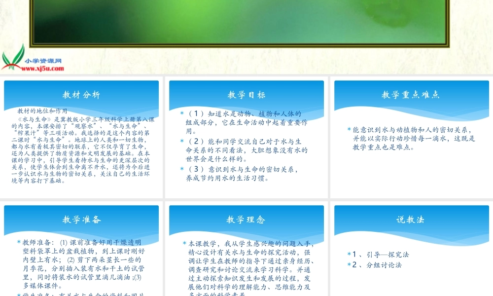 冀教小学科学三上册《8水与生命》PPT课件.ppt