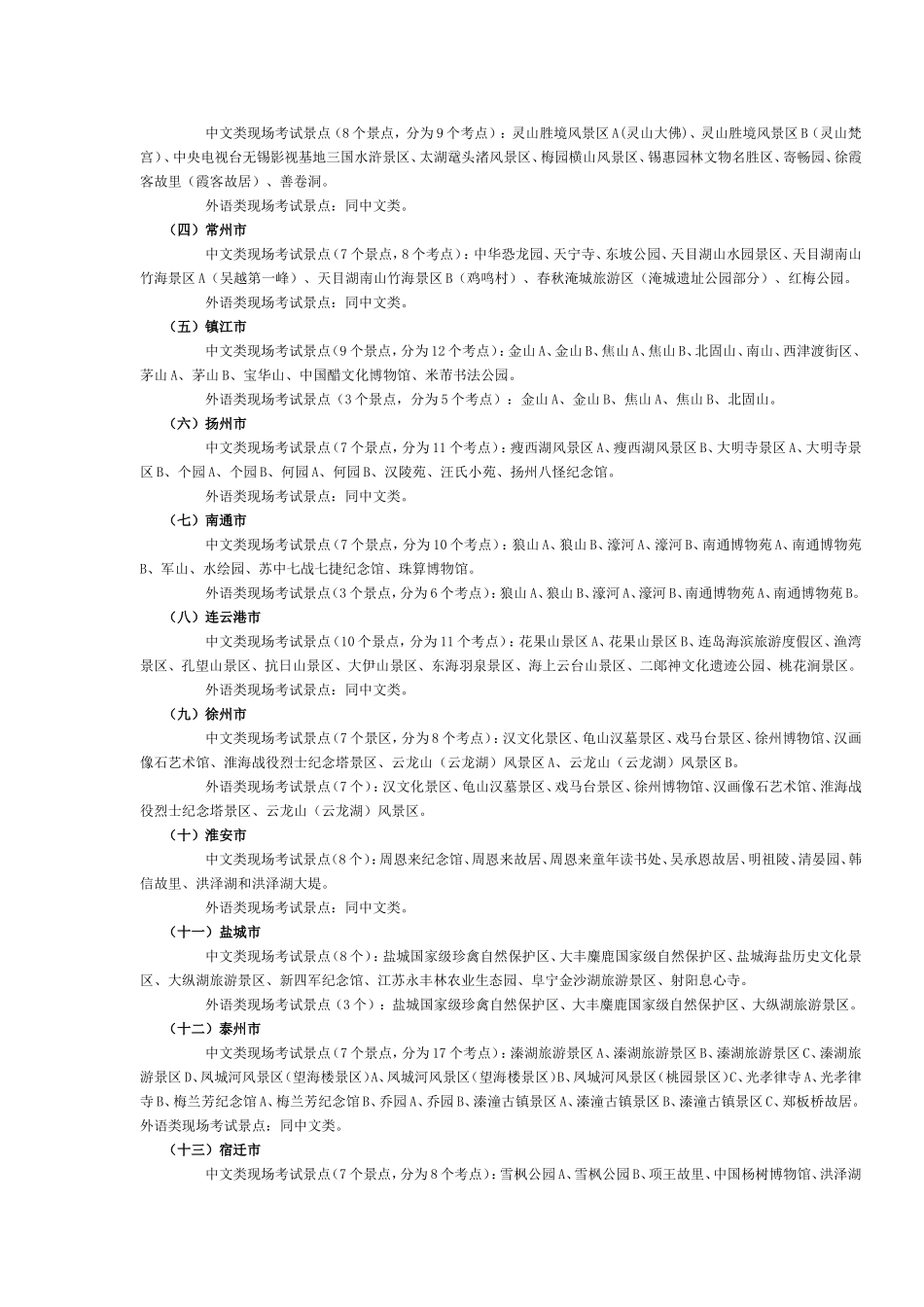 江苏省2017年导游考试（面试）要求及考试内容.doc_第2页