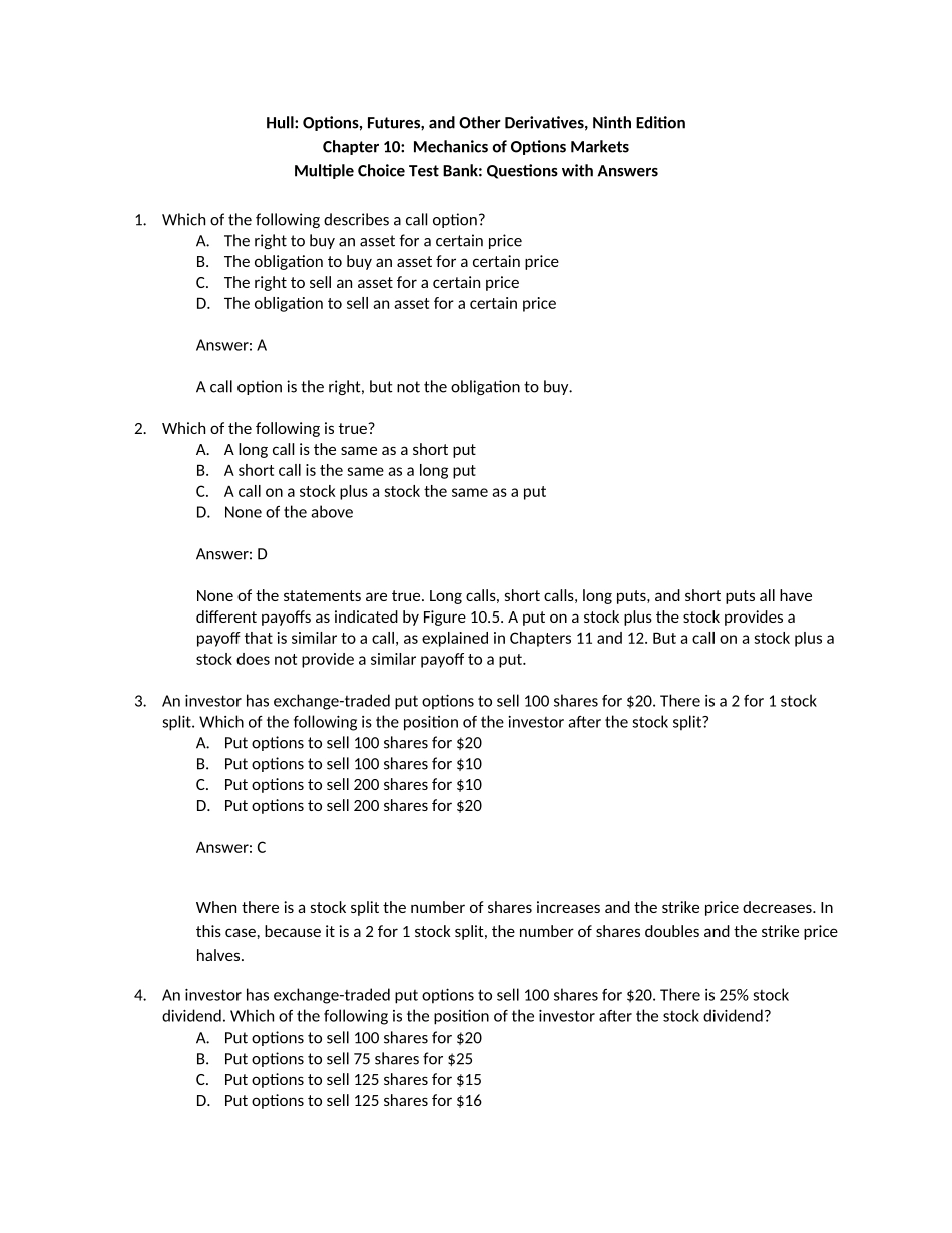 Hull_OFOD9e_MultipleChoice_Questions_and_Answers_Ch10.doc_第1页